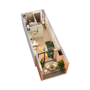 ბინა 32.0 კვ.მ