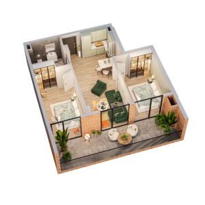 ბინა 95.0 კვ.მ